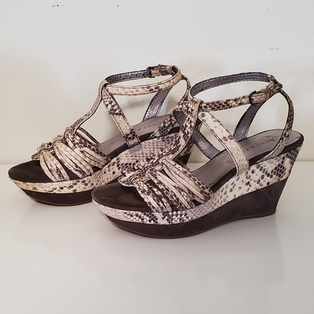 Apepazza Snake Wedge Heel - 8